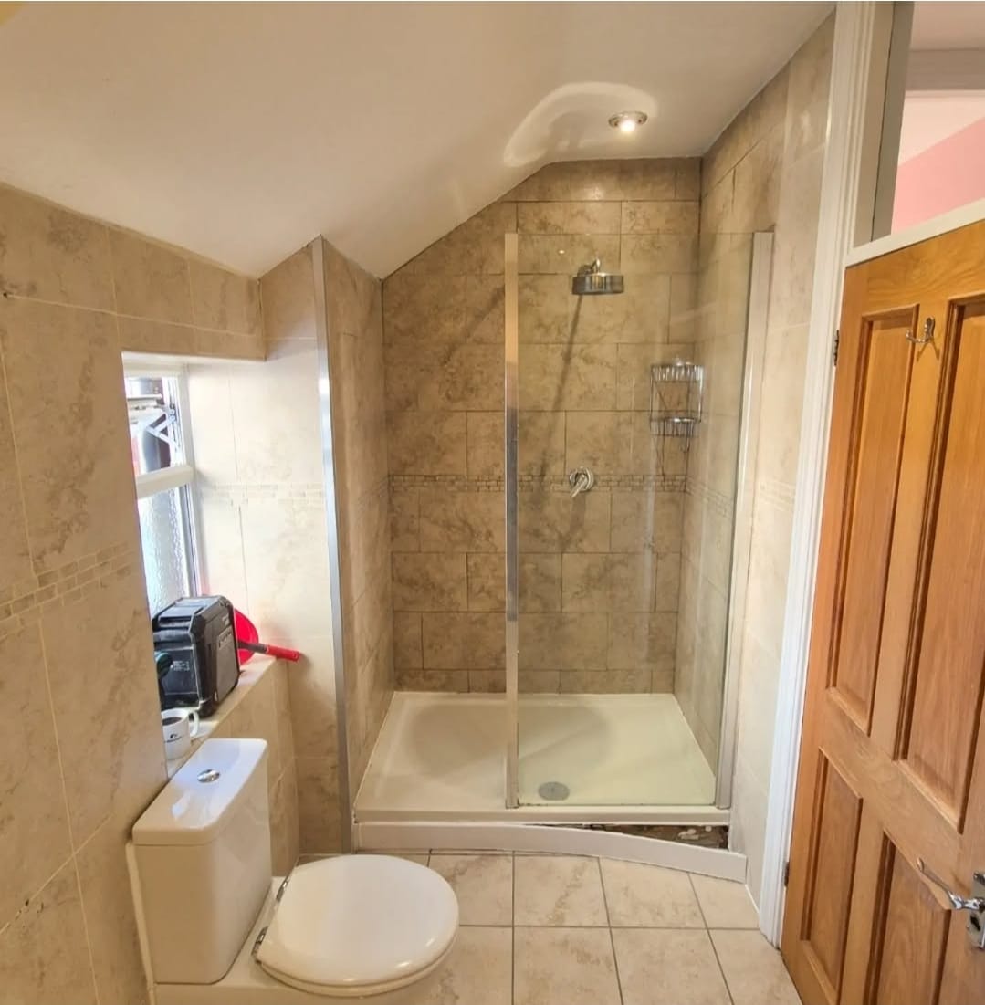 Bathroom before installation
